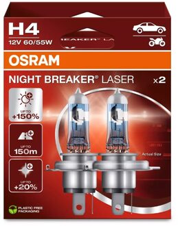 Osram Night Breaker Laser - H4 - set 2 stuks 64193NL2HB