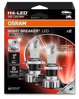 Osram Night Breaker LED SMART H4 - 2 stuks 64193DWNBSM2HB
