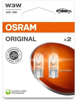 Osram Original 12V W3W - 2 stuks 28212BL