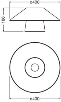 OSRAM plafondlamp Decor Bamboo Paper Hat Ø 40 cm, bamboe E27 lichtbruin