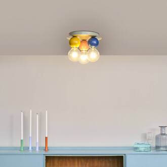 OSRAM plafondlamp Decor Bubble, 3-lamps, staal, kleurrijk, E27 meerkleurig