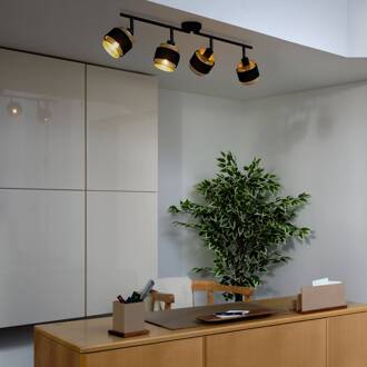 OSRAM plafondlamp Decor Spot Hornet, 4-lamps, zwart/goud zwart, goud