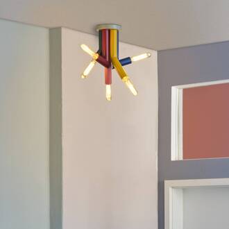 OSRAM plafondlamp Decor Straw, 5-lamps, staal, kleurrijk, E27 meerkleurig