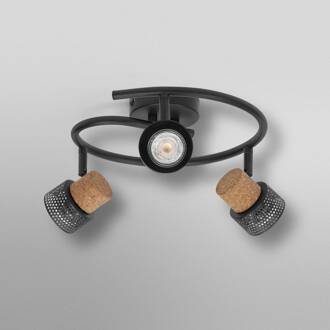 OSRAM plafondspot CORK SPIRAL zwart 3-spot GU10-LED 927