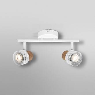 OSRAM plafondspot CORK, wit, 2 spots, GU10-LED, 927, dimbaar
