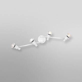 OSRAM plafondspot, wit, 4-lamps, metaal, GU10-LED 927 dimbaar