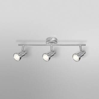 OSRAM plafondspot, zilver, metaal 3-lamps GU10-LED 2.700 K