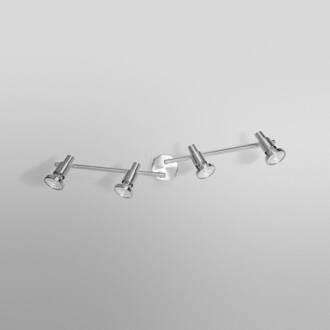OSRAM plafondspot, zilver, metaal 4-lamps GU10-LED 2.700 K