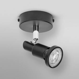 OSRAM plafondspot, zwart 1-lamp. Metaal GU10-LED 927 dimbaar