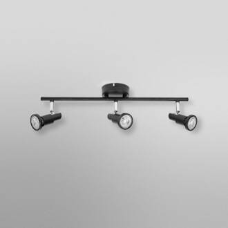 OSRAM plafondspot, zwart 3-lamps GU10-LED 927 dimbaar