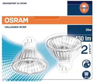 OSRAM Reflectorlamp Halogeen 35w 12v Wit