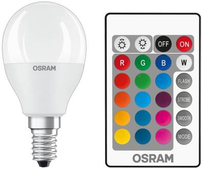 OSRAM Star Led-lamp + Sferische Rgbw Dep Variabele Radiator - 5,4w Equivalent 40w E14 - Warm Wit