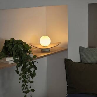 OSRAM tafellamp Decor Pearl, beige, vilt, G9 beige, wit