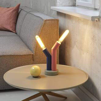 OSRAM tafellamp Decor Straw, 2-lamps, kleurrijk, staal, E27 meerkleurig