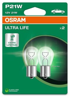 Osram Ultra Life 12V P21W - 2 stuks 7506ULT2BL