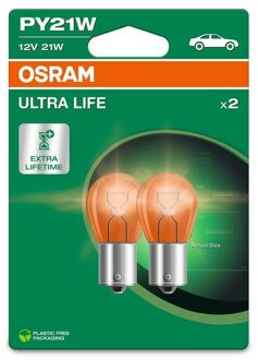Osram Ultra Life 12V PY21W - 2 stuks 7507ULT2BL