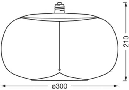 OSRAM Vintage 1906 Big Elipse, rook, E27, 1.800 K, gloeidraad rokerig grijs
