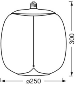 OSRAM Vintage 1906 Big Oval, rook, E27, 1.800 K, gloeidraad rokerig grijs