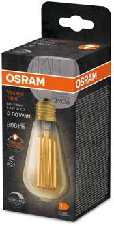 OSRAM vintage 1906 E27 8,8W LED ST64 822 goud dim