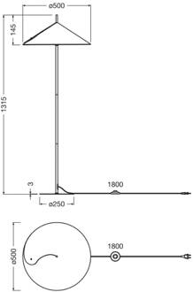 OSRAM vloerlamp Decor Flip, blauw, vilt, E14, verstelbaar