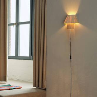 OSRAM wandlamp Decor Bamboo Paper Hut, bamboe E27 stekker lichtbruin