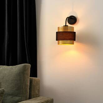 OSRAM wandlamp Decor Hornet, 1-lamp, zwart/goud, E27 zwart, goud