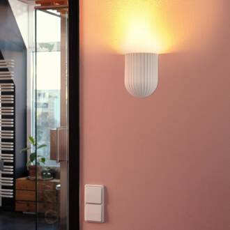 OSRAM wandlamp Decor Plaster Routes, wit, gips, GU10