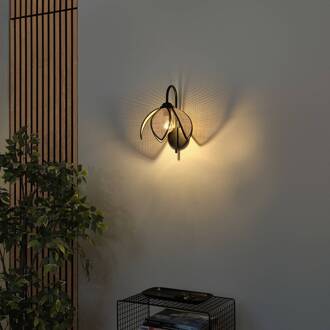 OSRAM wandlamp Decor Rattan Lotus, beige/zwart, E27 beige, zwart
