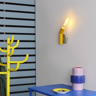 OSRAM wandlamp Decor Straw, 1-lamp, grijs/geel, staal, E27 geel, grijs