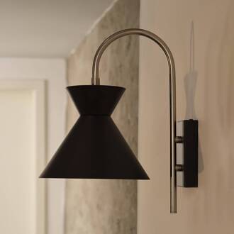 OSRAM wandlamp Decor Waist, staal, zwart, E27, stekker