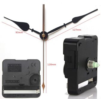 Ostar S11 sweep Klok Beweging quartz wandklok mechanisme Centre schroef type beweging met 30 # zwart lange handen DIY klok kits