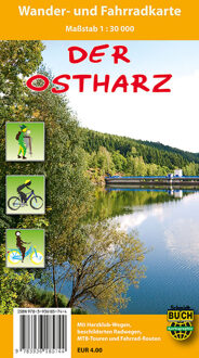 Ostharz 1 : 30 000 Wander- und Fahrradkarte