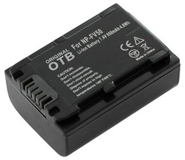 OTB Camera accu compatibel met Sony NP-FV50 - 650 mAh