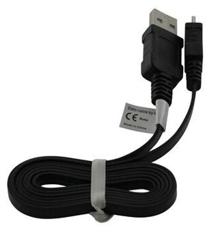 OTB Micro USB Data Kabel Ultra Flat  - Zwart