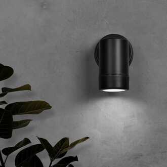 Otey - LED Wandlamp Zwart - GU10 6500K daglicht wit - 4 Watt 345 Lumen - IP44 waterdicht voor binnen en buiten - Downlight - 3 jaar garantie - Polycarbonaat