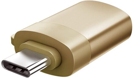 OTG Adapter Mannelijke Type-C naar USB 3.0 Usb C Converter Type C Kabel Adapter Tape C OTG voor U Disk Muis Toetsenbord Movie File Transfer goud 1 stk
