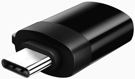 OTG Adapter Mannelijke Type-C naar USB 3.0 Usb C Converter Type C Kabel Adapter Tape C OTG voor U Disk Muis Toetsenbord Movie File Transfer zwart 1 stk