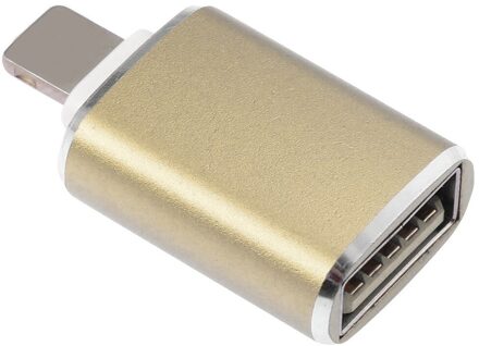 Otg Adapter Voor Iphone 13 Mini 12 11 Pro Xs Max X Converters Opladen Gegevens Voor Ipad Ios 15 14 13 Naar Usb 3.0 Suport U Disk Telefoon Goud