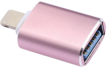 Otg Adapter Voor Iphone 13 Mini 12 11 Pro Xs Max X Converters Opladen Gegevens Voor Ipad Ios 15 14 13 Naar Usb 3.0 Suport U Disk Telefoon roos roze
