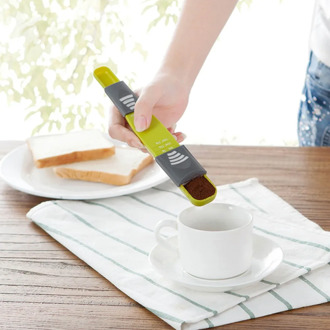 OTHERHOUSE 1Pcs Portable Adjustable Measuring Spoon Scoop Double End Measure Spoon For Salt Sugar Coffee Tea Kichen Measure Tool