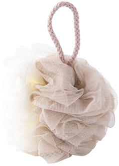 OTHERHOUSE Bad Spons Body Scrubber Bad Bal Loofah Massage Lichaam Scrubben Bad Bloem Douche Spons Badkamer Accessoire abrikoos en Beige