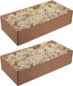 Othmar decorations Decoratie/hobby mos - naturel - 500 gram Bruin