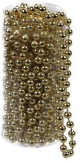 Othmar decorations Kralenslinger - goud - kunststof - 8 meter - kerstversiering/kerstslingers