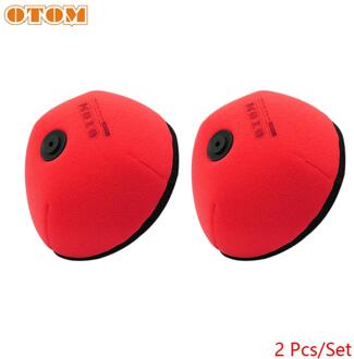 Otom Motorfiets Luchtfilter Cartridge Element Voor Kawasaki KX250F KX450F -18 Motocross Dirt Straat Fiets accessoires 2 stk