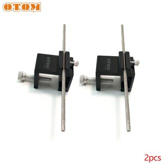 Otom Motorfiets Universele T-08A Aluminium Ketting Aanpassen Alignment Tool Montage Assistent Voor Honda Ktm Kawasaki Yamaha Suzuki 2 stk zwart