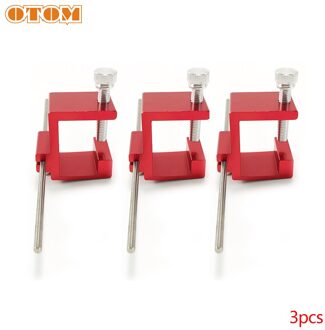 Otom Motorfiets Universele T-08A Aluminium Ketting Aanpassen Alignment Tool Montage Assistent Voor Honda Ktm Kawasaki Yamaha Suzuki 3 stk rood