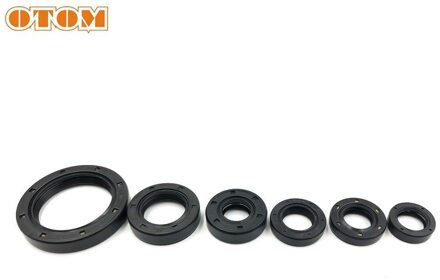 Otom Zwart Rubber Motorolie Seal Kit Voor Kawasaki KLX250 1993 KLX300 1996-2007 Motor Koppeling Starter shift Crank Seals
