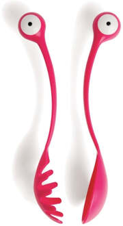 Ototo Pastalepel & opscheplepel Pasta Monsters - Roze