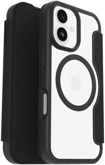 Otterbox React Folio Backcover voor de Apple iPhone 17 - Clear / Black Zwart