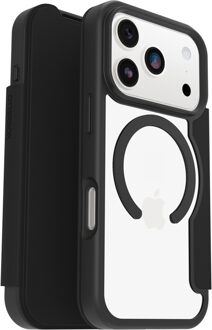 Otterbox React Folio Backcover voor de Apple iPhone 17 Pro - Clear / Black Zwart